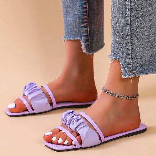 Sandales plates design ruché - SHEIN - Modalova