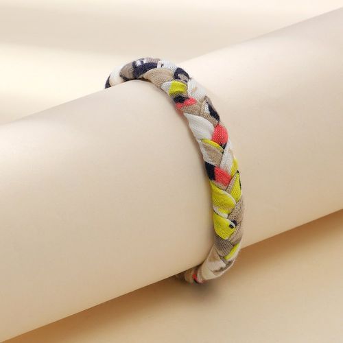 Bracelet tressé versicolore - SHEIN - Modalova