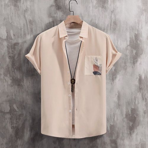 Chemise feuille à poche à bouton (sans t-shirt) - SHEIN - Modalova