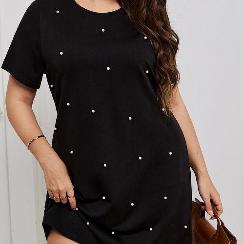 Robe t-shirt perles - SHEIN - Modalova