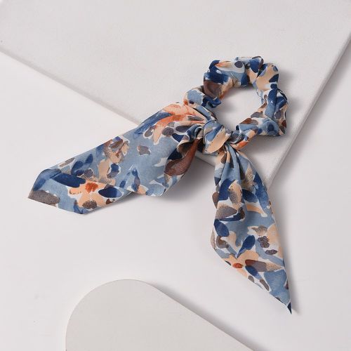 Élastique avec foulard pour cheveux à imprimé fleur - SHEIN - Modalova