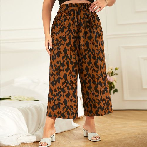 Pantalons grandes tailles Ceinture Taille froncée Casual Tout Imprimé - SHEIN - Modalova