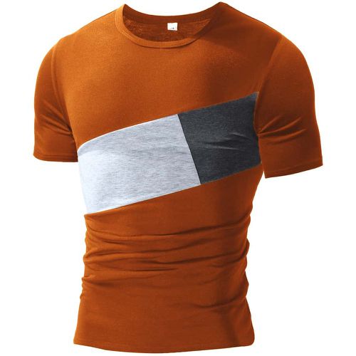 Homme T-shirt à blocs de couleurs - SHEIN - Modalova