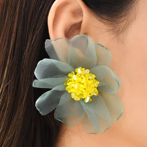 Clous d'oreilles à perles fleur - SHEIN - Modalova