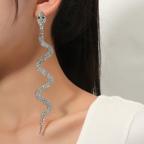 Boucles d'oreilles à strass design serpent - SHEIN - Modalova