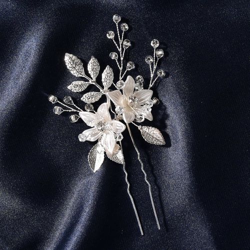 Épingle à cheveux à perle à fleur de mariée - SHEIN - Modalova
