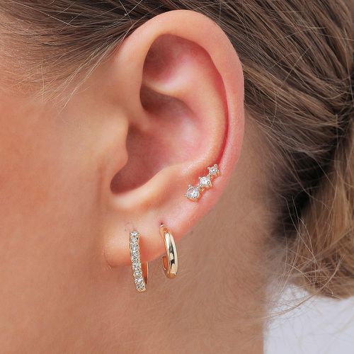 Paires Boucles d'oreilles avec strass - SHEIN - Modalova