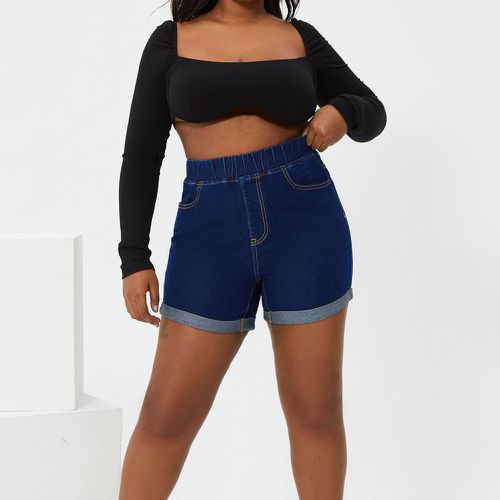 Short en jean taille élastique - SHEIN - Modalova