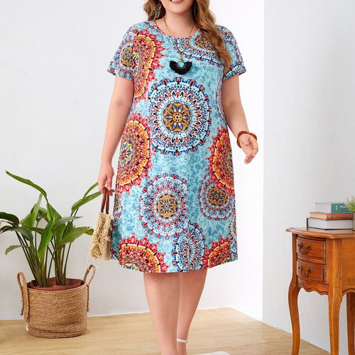 Robe tunique à imprimé mandala - SHEIN - Modalova