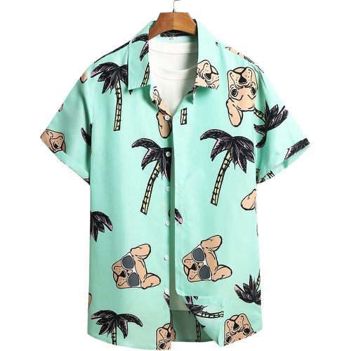 Chemises Avec boutons devant Vacances Animal Tropical - SHEIN - Modalova