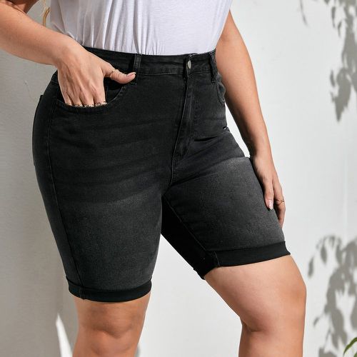 Short en jean à poche moulant - SHEIN - Modalova