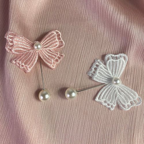 Pièces Épingle à foulard papillon & à fausse perle - SHEIN - Modalova