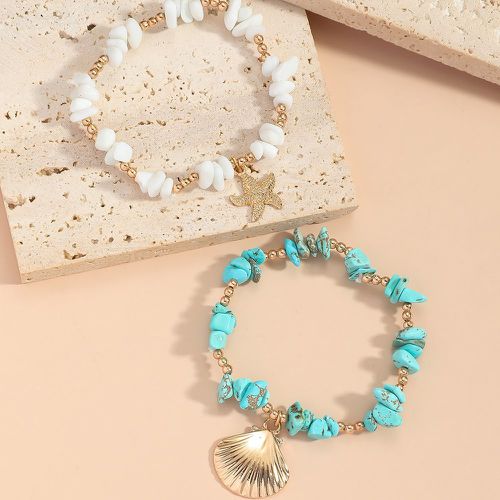 Pièces Bracelet perlé étoile de mer & à détail coquille - SHEIN - Modalova