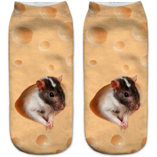 Chaussettes hamster à imprimé - SHEIN - Modalova