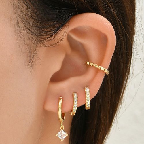 Paires Boucles d'oreilles à zircone cubique - SHEIN - Modalova