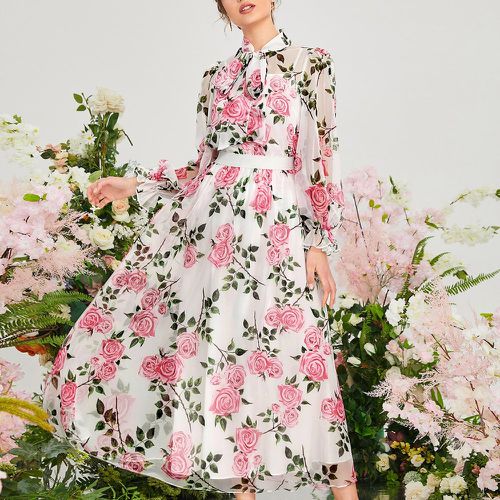 Jupe taille haute à imprimé fleuri - SHEIN - Modalova