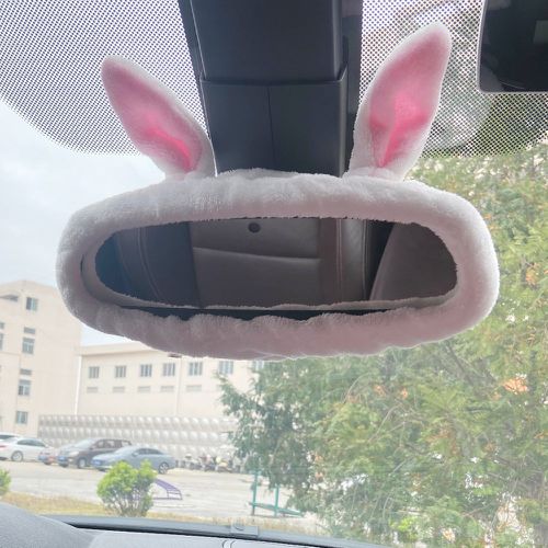 Oreille de lapin design rétroviseur de voiture Miroir Couverture - SHEIN - Modalova