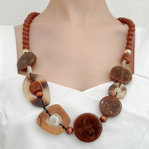 Collier à perles à détail géométrique - SHEIN - Modalova