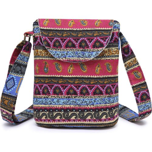 Sac seau à motif paisley à rabat - SHEIN - Modalova