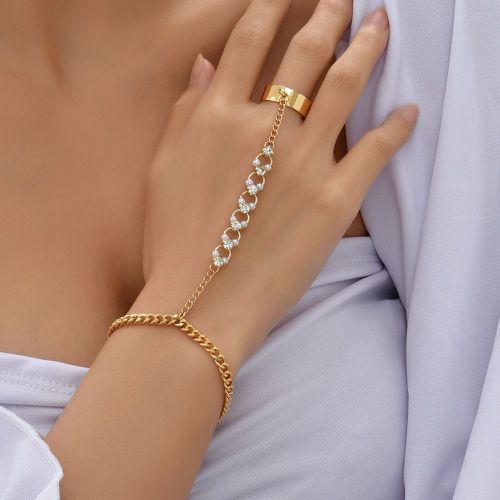 Bracelet à doigt à strass et fausses perles - SHEIN - Modalova