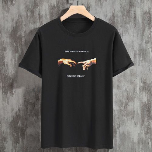 T-shirt geste & à motif slogan - SHEIN - Modalova