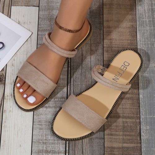 Sandales plates minimaliste - SHEIN - Modalova