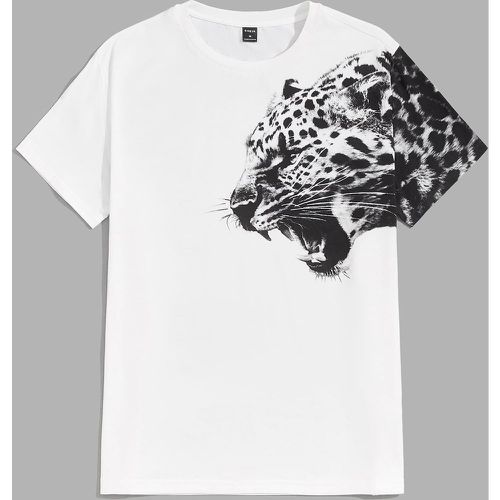 Homme T-shirt à imprimé animal - SHEIN - Modalova