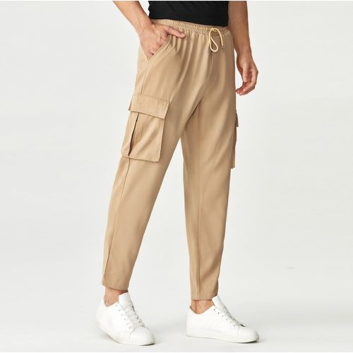 Pantalon cargo à cordon patch à poche - SHEIN - Modalova