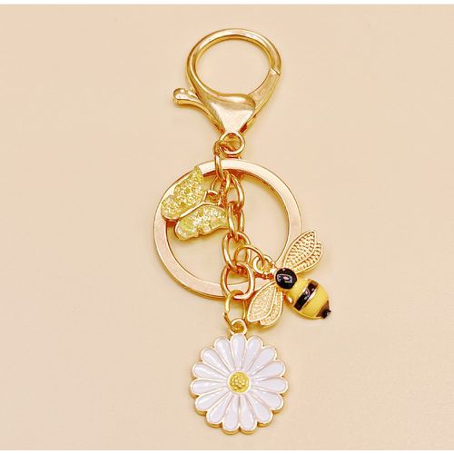 Porte-clés abeille & marguerite breloque - SHEIN - Modalova