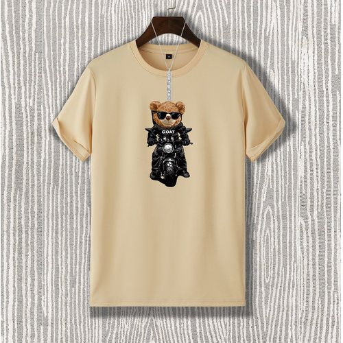 T-shirt à motif d'ours et de lettre - SHEIN - Modalova