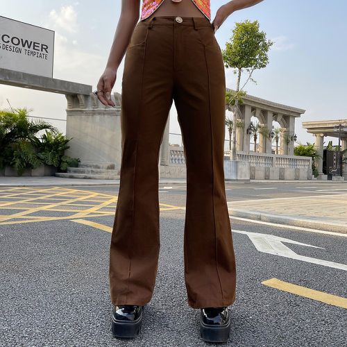 Pantalon évasé couture - SHEIN - Modalova