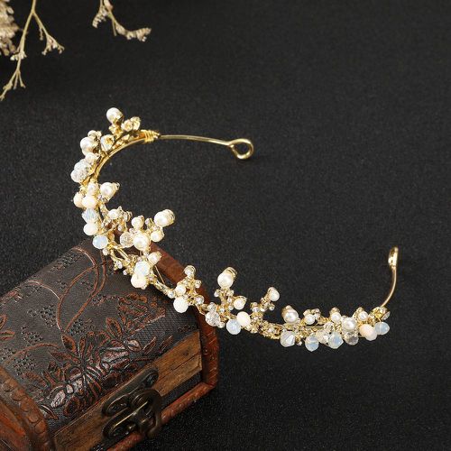 Bandeau fausse perle et strass de mariée - SHEIN - Modalova