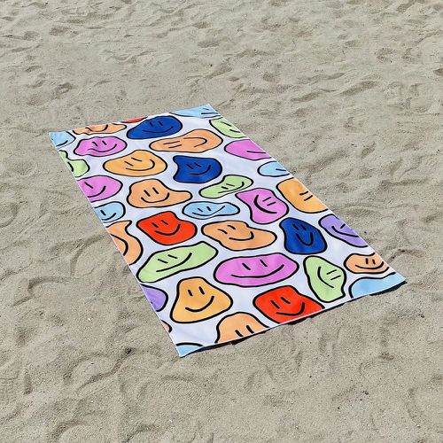 Couverture de plage à imprimé expression - SHEIN - Modalova