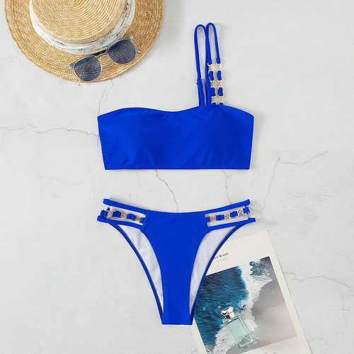 Bikini unicolore asymétrique - SHEIN - Modalova