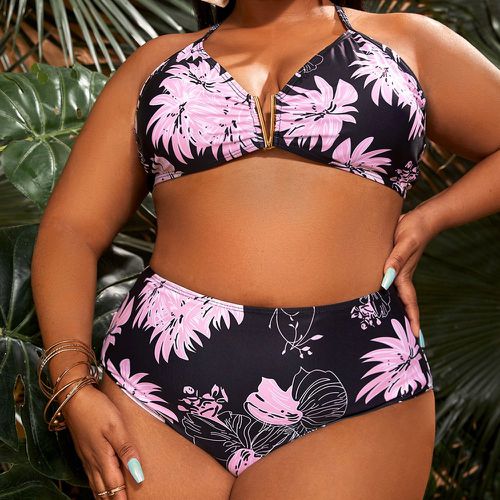 Bikini fleuri croisé - SHEIN - Modalova