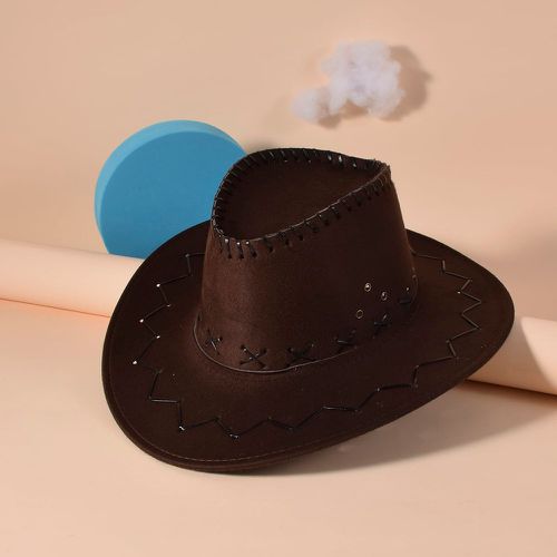 Chapeau de cowboy à couture en suédine - SHEIN - Modalova