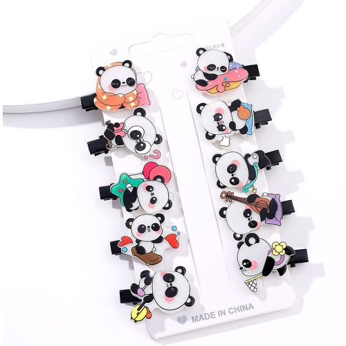 Pièces Épingle à cheveux à détail panda dessin animé - SHEIN - Modalova