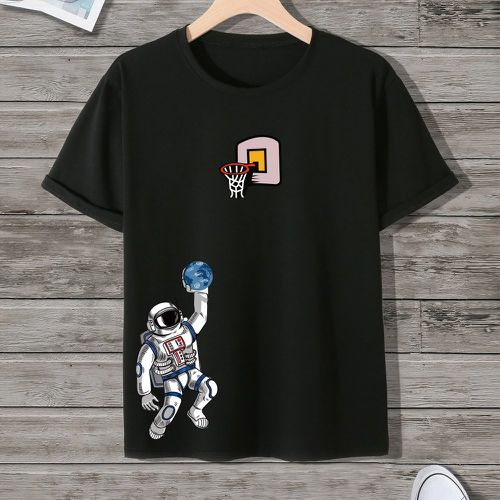 Pièce T-shirt à imprimé astronaute - SHEIN - Modalova