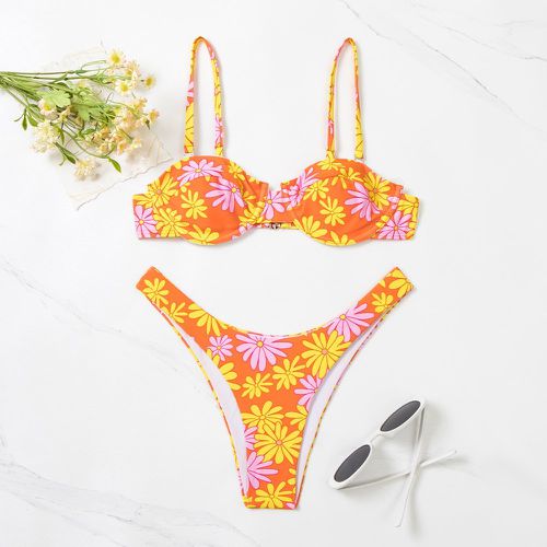 Bikini à armatures à imprimé floral aléatoire - SHEIN - Modalova