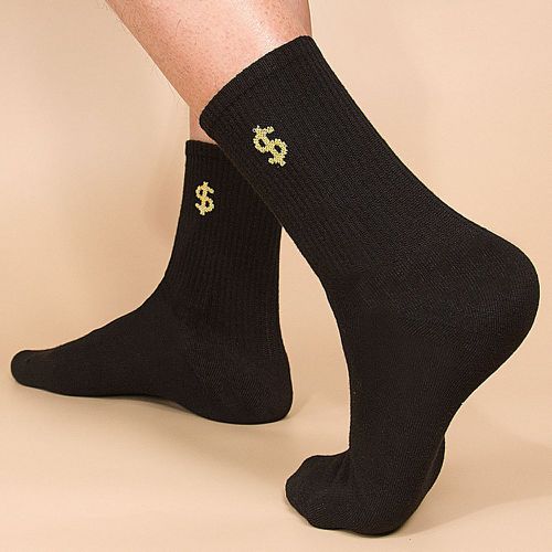 Chaussettes à motif dollar symbole - SHEIN - Modalova