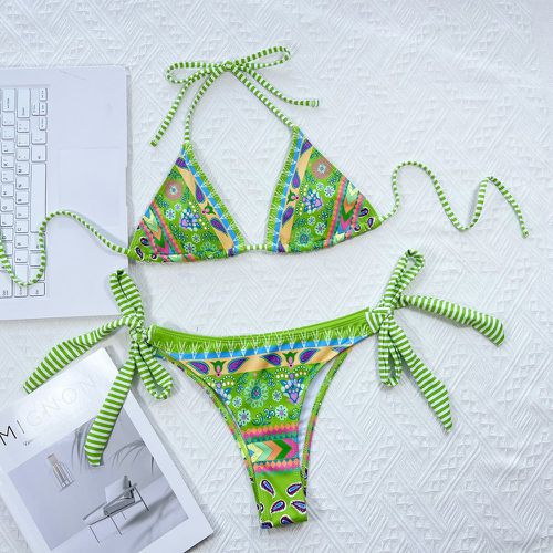 Bikini à imprimé à nœud - SHEIN - Modalova