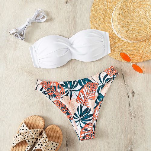 Paire Bikini à tropical torsadé push-up avec 1 paire sangle amovible - SHEIN - Modalova