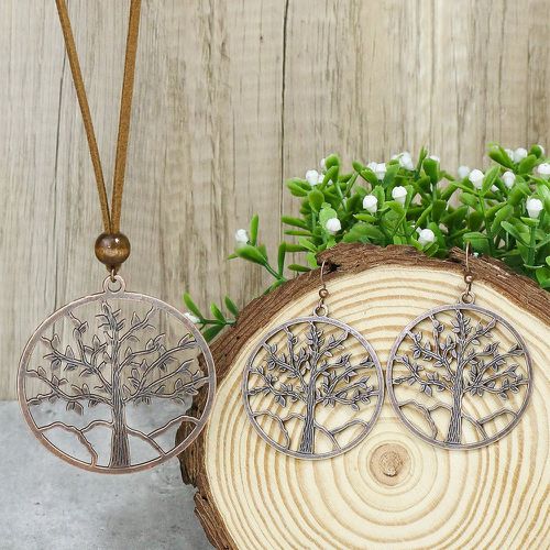 Pièces Set de bijoux à détail d'arbre - SHEIN - Modalova