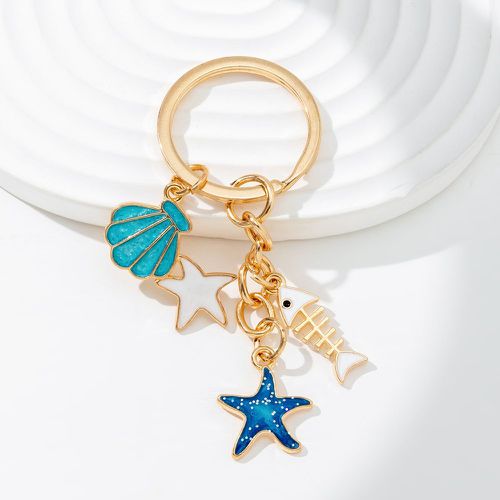 Porte-clés à breloque coquille et étoile de mer - SHEIN - Modalova
