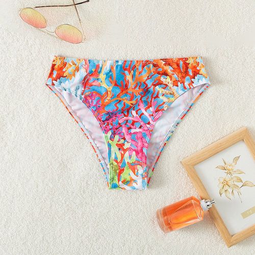 Bas de bikini aléatoire à imprimé corail - SHEIN - Modalova