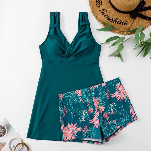 Robe de bain à imprimé floral avec shorts de plage - SHEIN - Modalova