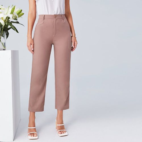 Pantalon tailleur à bouton droit - SHEIN - Modalova