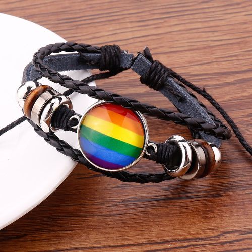 Bracelet multicouche LGBT à détail rond - SHEIN - Modalova