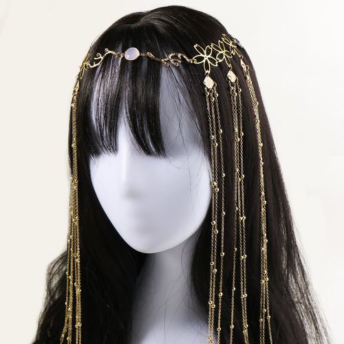 Épingle à cheveux à franges à fleur avec chaîne - SHEIN - Modalova