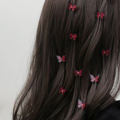 Pièces Anneau pour cheveux à détail papillon - SHEIN - Modalova